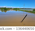 The impact of floods in Portugal in 2026, when rivers overflow and inundate agricultural fields 136440650