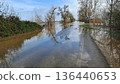 The impact of floods in Portugal in 2026, when rivers overflow and inundate agricultural fields 136440653