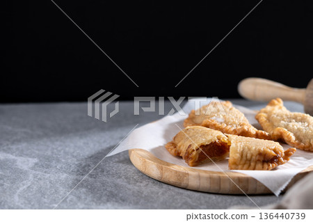 Homemade sweet pumpkin empanadillas 136440739