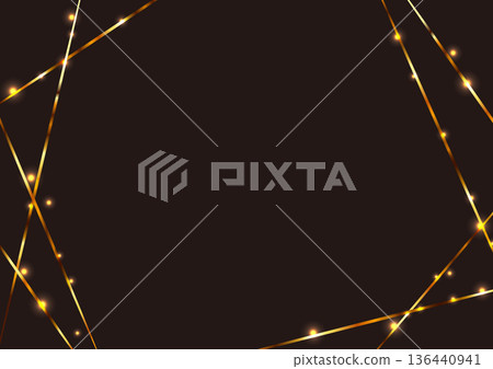 Luxurious gold line background 136440941