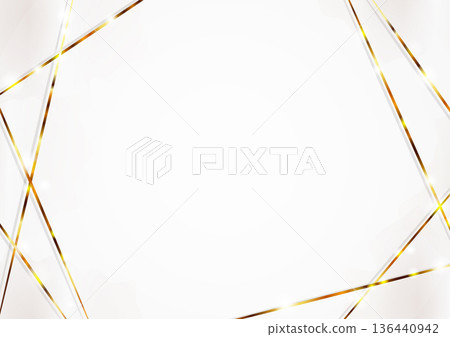 Luxurious gold line background 136440942