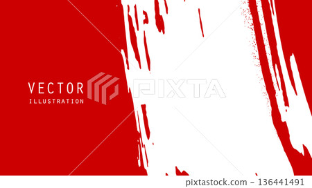 Abstract ink brush banners with grunge effect 136441491
