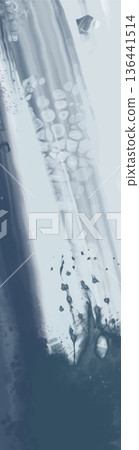 Abstract Blue Beige Brush Stroke Background vector 136441514