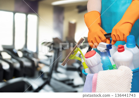 Keeping the gym spotless Keeping the gym spotless 136441743