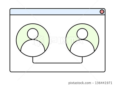 Browser chat conversation. Vector illustration. Browser chat conversation. Vector illustration. 136441971