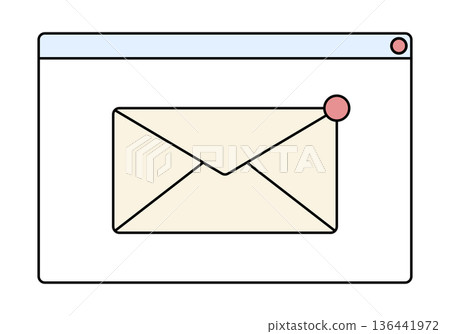 Receiving message icon. Vector illustration. 136441972