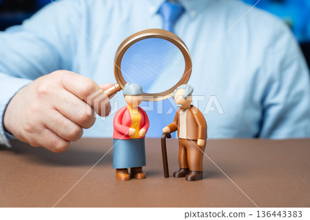 Research on older adults and the elderly population. Social justice. Rights and benefits. Studies guide policy, healthcare planning, and age inclusive community support. 136443383