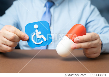 Medicines for people with disabilities. Subsidized and free medications. Healthcare support programs improve adherence, affordability, and quality of life for vulnerable patients. Medicines for people with disabilities. Subsidized and free medications. Healthcare support programs improve adherence, affordability, and quality of life for vulnerable patients. 136443391