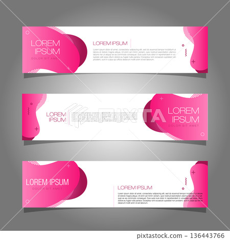 Modern banner template design. Pink liquid splash banner illustration design vector EPS 10. Modern banner template design. Pink liquid splash banner illustration design vector EPS 10. 136443766