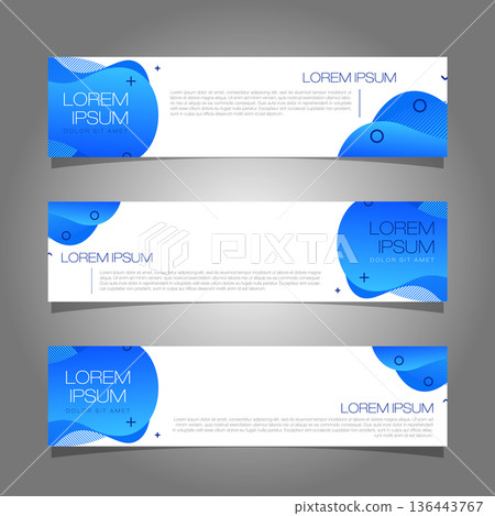 Modern banner template design. Blue liquid splash banner illustration design vector EPS 10. Modern banner template design. Blue liquid splash banner illustration design vector EPS 10. 136443767