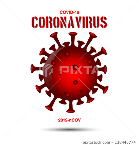 Corona Virus, Covid-19, 2019-nCOV Vector Template Illustration Design 136443774