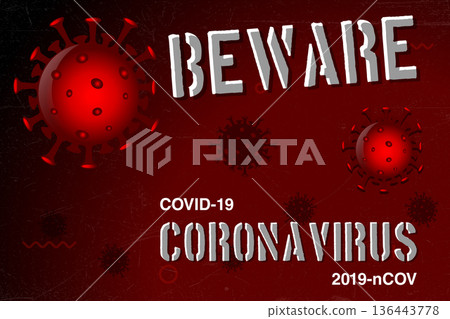 Corona Virus, Covid-19, 2019-nCOV Vector Poster Template Illustration Design Corona Virus, Covid-19, 2019-nCOV Vector Poster Template Illustration Design 136443778