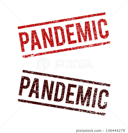 Pandemic, Covid-19, Corona Virus Grunge Stamp Icon Vector Logo Template, Vector EPS 10. Pandemic, Covid-19, Corona Virus Grunge Stamp Icon Vector Logo Template, Vector EPS 10. 136444279