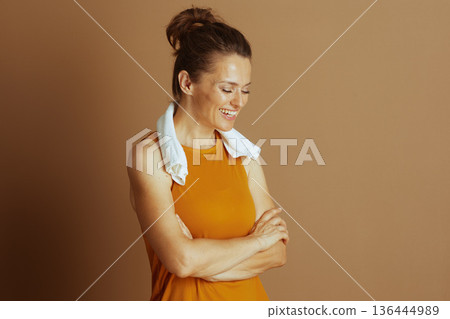 Relaxed Post-Workout Bliss 136444989