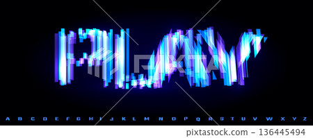 Tech Screen Font Logo Alphabet Futuristic Letter Set Modern HUD Typography, Digital Glitch Typographic Design Title Text, Typo Poster Headline, Type Symbol Logotype, Display Fonts. Vector Typeface Tech Screen Font Logo Alphabet Futuristic Letter Set Modern HUD Typography, Digital Glitch Typographic Design Title Text, Typo Poster Headline, Type Symbol Logotype, Display Fonts. Vector Typeface 136445494