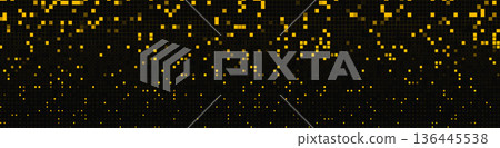 Pixel Pattern Digital Noise Grid Background Dot Texture, Tech Square Mosaic BG Geometric Backdrop, Arcade Cyber Glitch Effect, Retro Y2K 8bit 16bit Graphic Wallpaper, Censor Blur. Vector Illustration 136445538