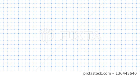 Blue grid paper with dot background 136445640