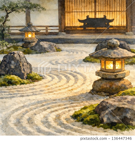 鎌倉古都巡禮 07 水彩畫 136447346