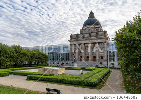 View of famous State chancellery - Staatskanzlei in Munich, Germany View of famous State chancellery - Staatskanzlei in Munich, Germany 136448592