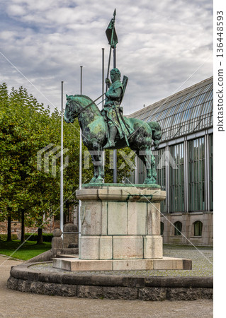 Otto I. of Wittelsbach in front of the bavarian state chancellery Munich,Germany Otto I. of Wittelsbach in front of the bavarian state chancellery Munich,Germany 136448593