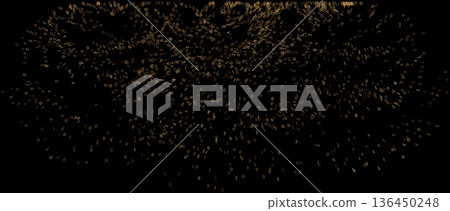 Gilded Data Horizon - A Panoramic Swarm of Bronze Binary Dust Gilded Data Horizon - A Panoramic Swarm of Bronze Binary Dust 136450248