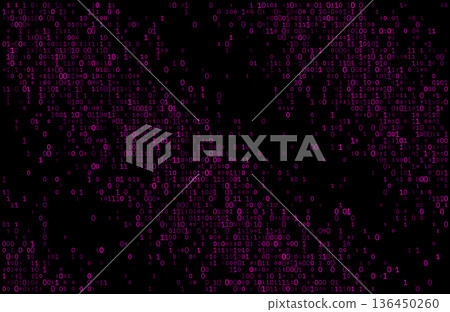 Electric Fuchsia Pulse - A Cinematic Digital Flow of Magenta Binary Data Electric Fuchsia Pulse - A Cinematic Digital Flow of Magenta Binary Data 136450260