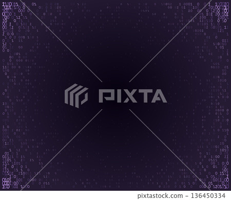 Violet Digital Vortex Amethyst Binary Constellation and Cybernetic Eclipse 136450334