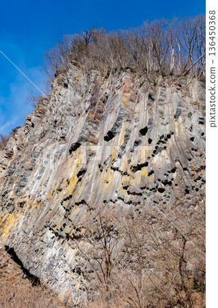 日光華嚴瀑布周圍的懸崖 日光華嚴瀑布周圍的懸崖 136450368