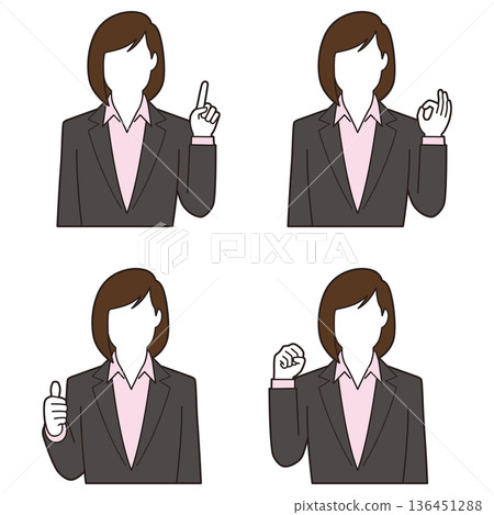 Young female businessman ③ Young female businessman ③ 136451288