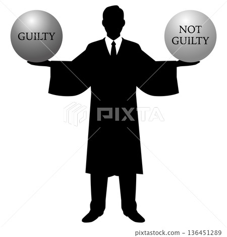 Male judge sentencing ① Male judge sentencing ① 136451289