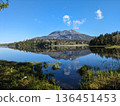 Mt. Hiuchigatake reflected in Lake Ozenuma 136451453