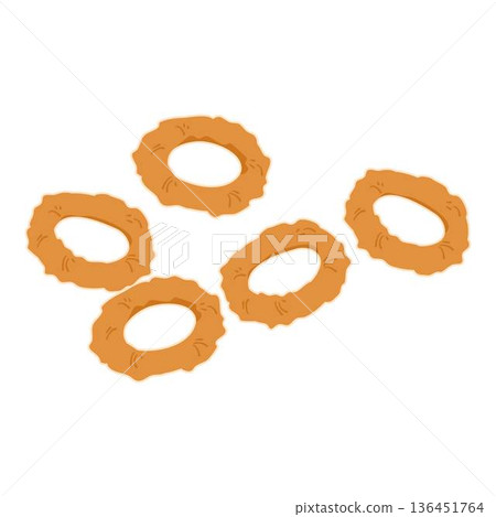 fried calamari Rings, Fried onion rings fried calamari Rings, Fried onion rings 136451764