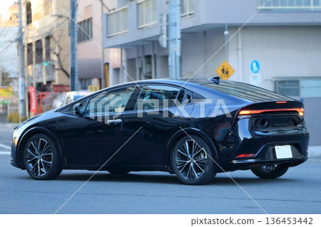 Domestic hybrid car image 136453442