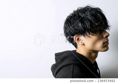 Handsome black-haired man 136453482