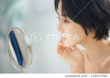 Young women's skin care 136453560