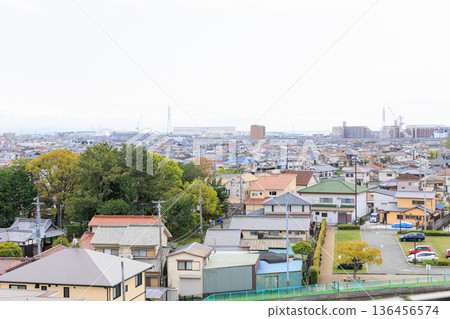 從觀景台上看到的播磨町景色 136456574