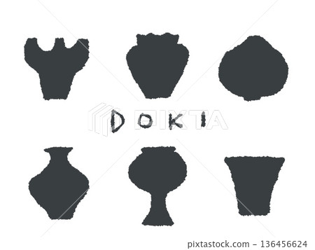 手繪插圖和陶器，在設計時可輕鬆用作圖標和符號標記。 136456624