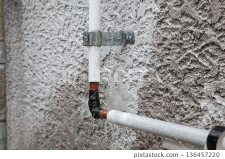 Frozen water pipes Frozen water pipes 136457220