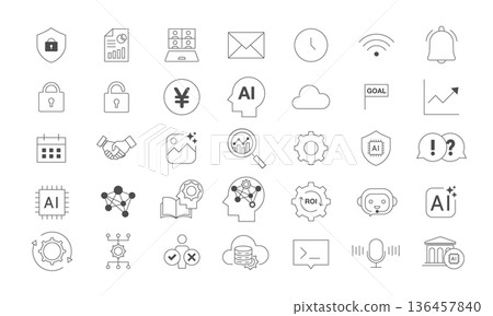 AI 商業圖示集 136457840