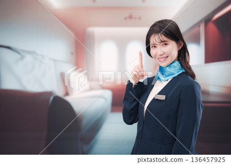 飛機頭等艙的空服員 飛機頭等艙的空服員 136457925