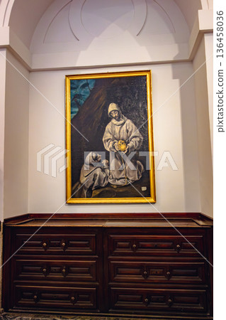 A pictorial monument inside the Santo Tomé Church A pictorial monument inside the Santo Tomé Church 136458036