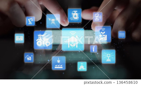 Smart Agriculture Technology for Modern Farming Funnel Smart Agriculture Technology for Modern Farming Funnel 136458610