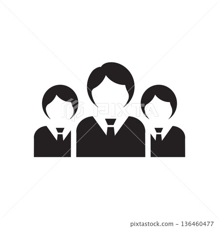 Business Global Icon Flat Vector. Clean and minimal graphic design. Business Global Icon Flat Vector. Clean and minimal graphic design. 136460477