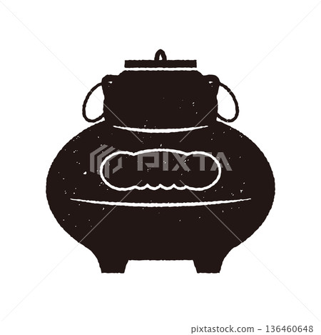 印花風格簡約茶壺,單色 印花風格簡約茶壺,單色 136460648