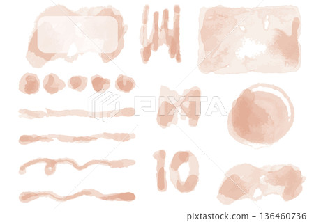Muted Orange Watercolor Decoration Material Set for October | Halloween, Harvest Autumn, and Warm Decorative Parts Muted Orange Watercolor Decoration Material Set for October | Halloween, Harvest Autumn, and Warm Decorative Parts 136460736