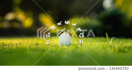 Eco-housing and green energy solutions for future real estate market. Eco-housing and green energy solutions for future real estate market. 136460792