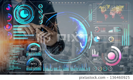Global network connection interface show worldwide digital communication Thunk Global network connection interface show worldwide digital communication Thunk 136460925