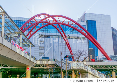 東京城市景觀:立川站北口環島 東京城市景觀:立川站北口環島 136460956