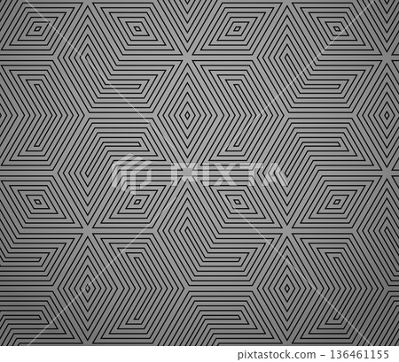 Abstract geometric pattern. A seamless vector background. Gray and black ornament. Graphic modern pattern. Simple lattice graphic design 136461155