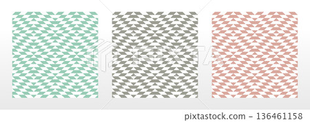 Set of abstract geometric patterns. Seamless vector backgrounds. Colored ornaments Graphic modern patterns Simple lattice graphic design 136461158